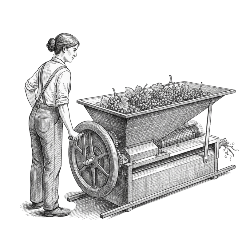 Ilustracion chica con despalilladora