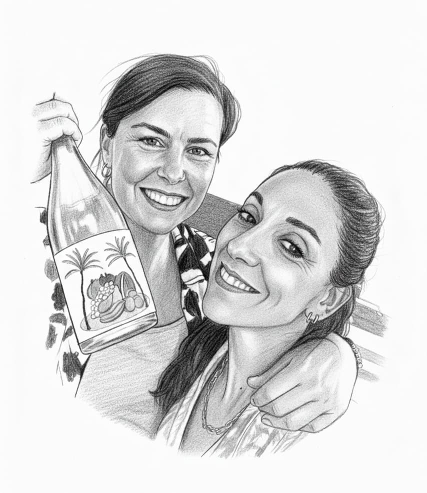 Ilustracion de marta y ana